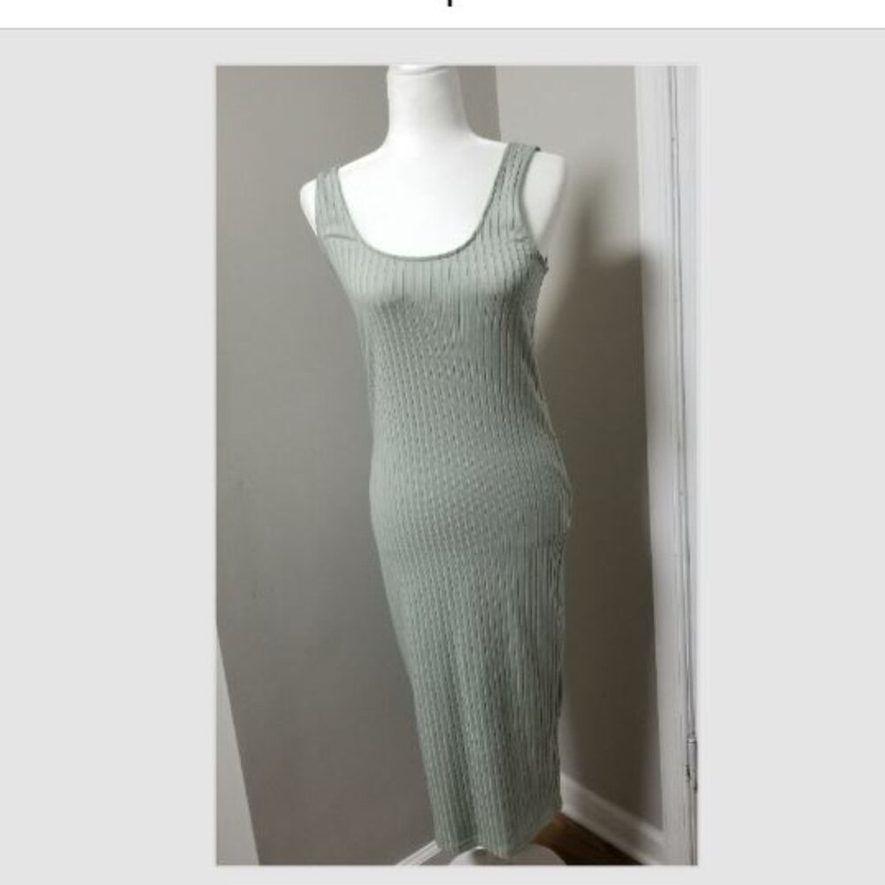 Forever 21 Brand New Knit Women Dress Size Medium in Sage Color - With Tags